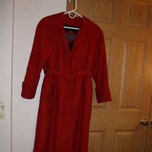 Women's Red Trench coat size 6